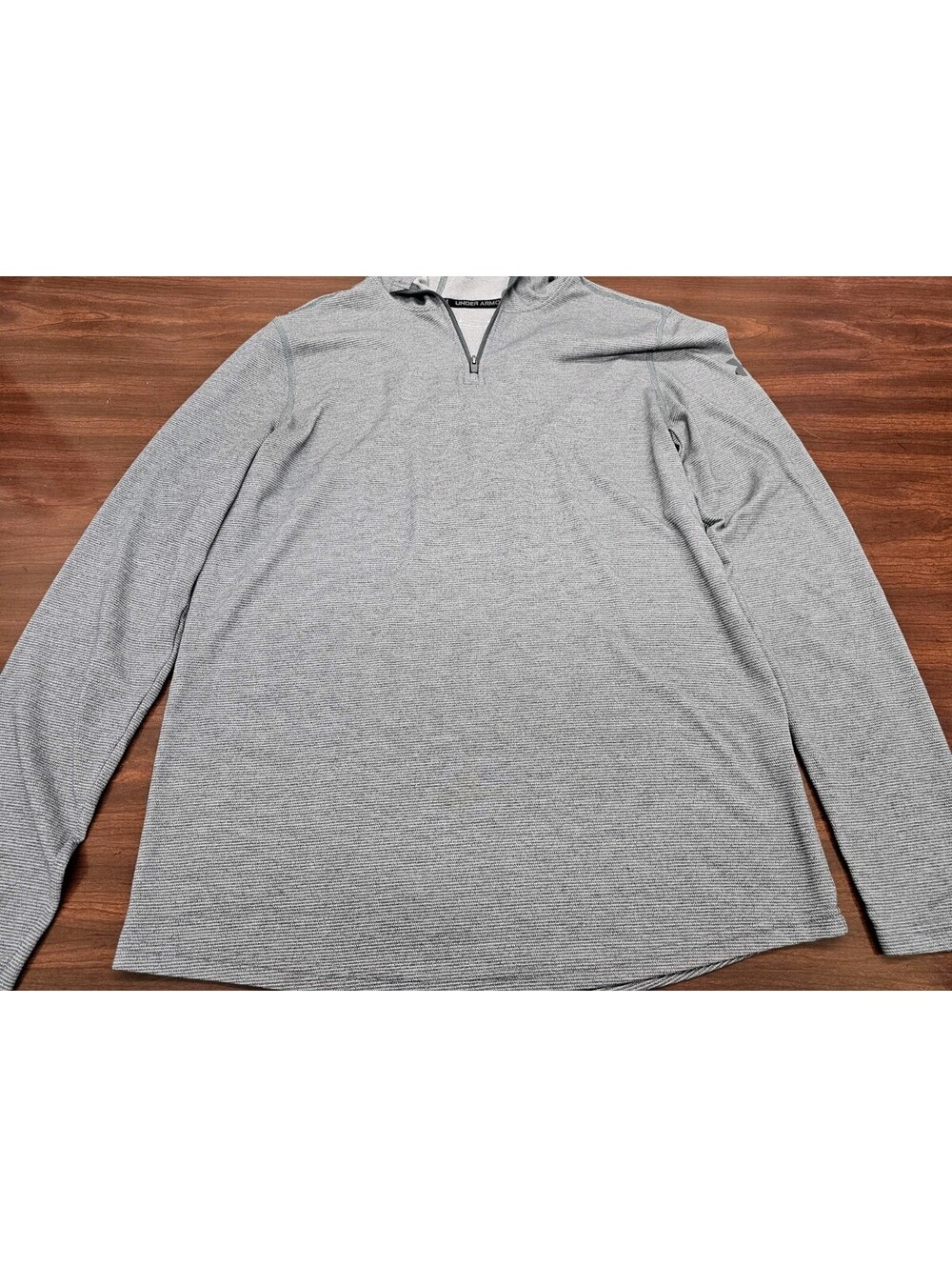 Under Armour Men's Gray Quarter Zip Pullover Sweatshirt Size Medium Athletic Fit